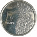 5 центов 2016 Багамские острова из оборота