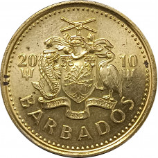 5 центов 2010 Барбадос из оборота
