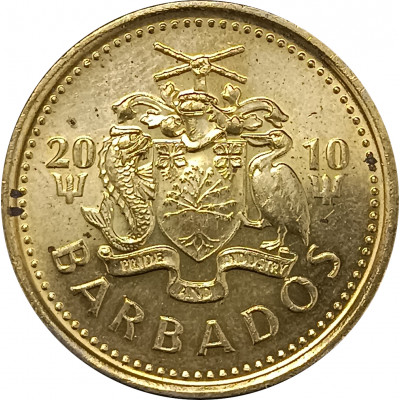 5 центов 2010 Барбадос из оборота