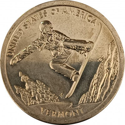 1 доллар  2022 США D Сноуборд UNC