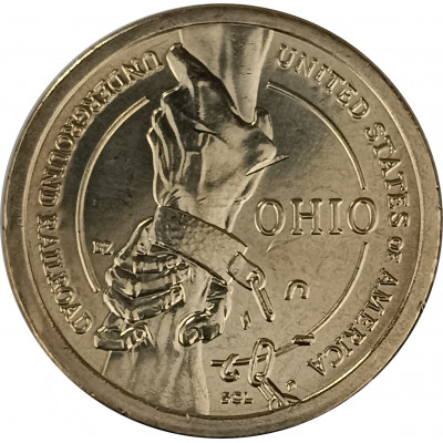 1 доллар 2023 США D Подземная железная дорога UNC