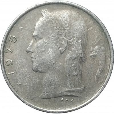 1 франк 1975 Бельгия из оборота 1 франк 1975 Бельгия из оборота