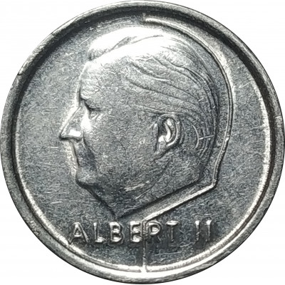 1 франк 1995 Бельгия из оборота 1 франк 1995 Бельгия из оборота