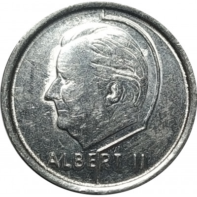 1 франк 1996 Бельгия из оборота 1 франк 1996 Бельгия из оборота