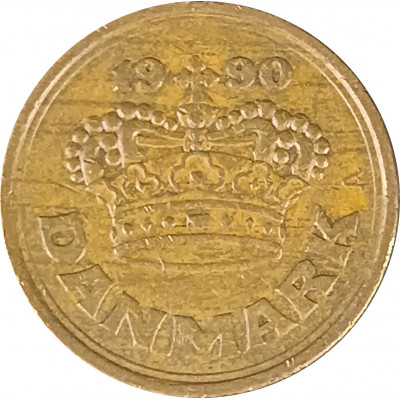 50 эре 1990 Дания из оборота