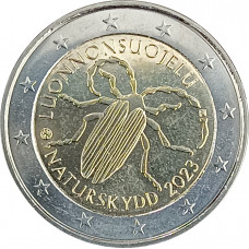 2 евро 2023 Финляндия 100 лет первому закону Финляндии об охране природы
