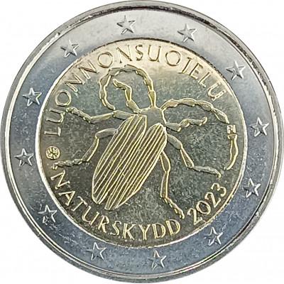 2 евро 2023 Финляндия 100 лет первому закону Финляндии об охране природы 2 евро 2023 Финляндия 100 лет первому закону Финляндии об охране природы