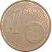 1 евроцент 2004 Франция из оборота