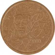 5 евроцентов 2000 Франция из оборота