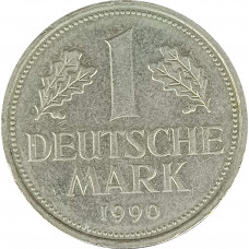 1 марка 1990 ФРГ F из оборота