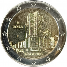 2 евро 2023 Германия F Эльбская филармония UNC