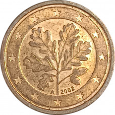 2 евроцента 2002 Германия A из оборота