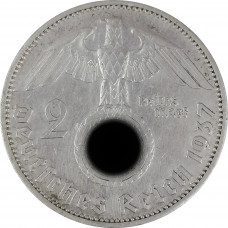 2 рейхсмарки 1937 A Германия XF (№1)