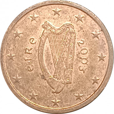 2 евроцента 2003 Ирландия из оборота