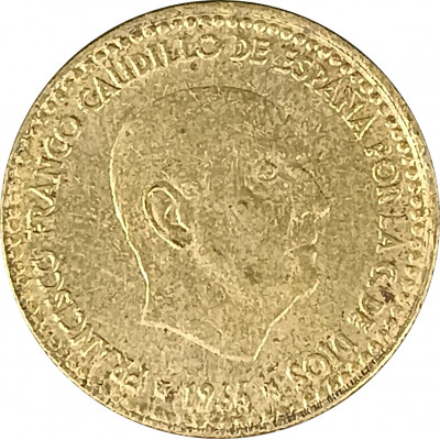 1 песета 1966 Испания 68 из оборота 1 песета 1966 Испания 68 из оборота