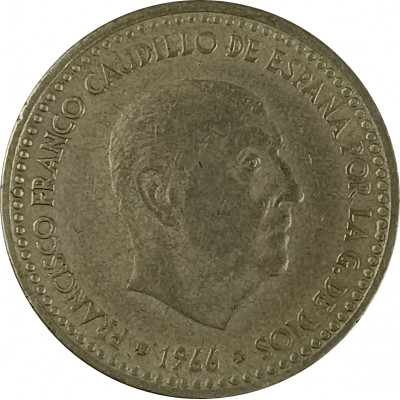 1 песета 1966 Испания 70 из оборота