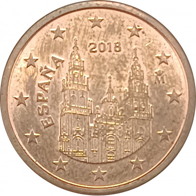 5 евроцентов 2018 Испания из оборота