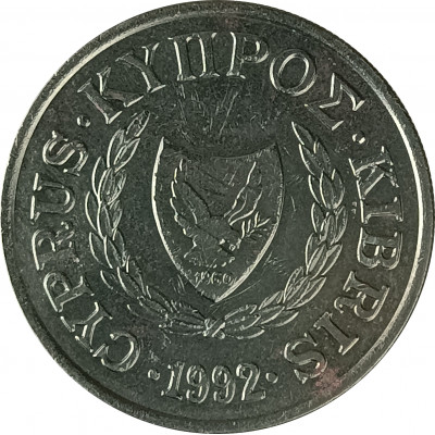 10 центов 1992 Кипр из оборота