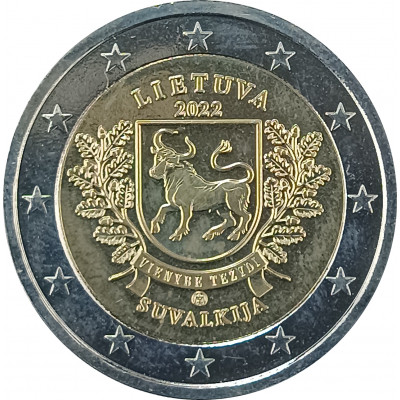 2 евро 2022 Литва Литовские этнографические регионы - Сувалкия UNC 2 евро 2022 Литва Литовские этнографические регионы - Сувалкия UNC