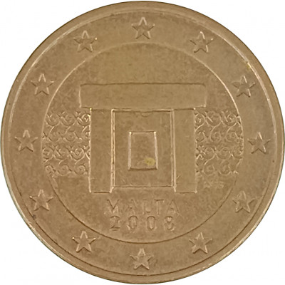 5 евроцентов 2008 Мальта из оборота