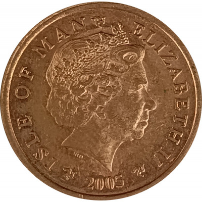 2 пенса 2005 Остров Мэн из оборота