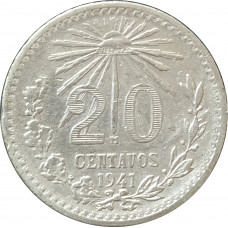20 сентаво 1941 Мексика из оборота