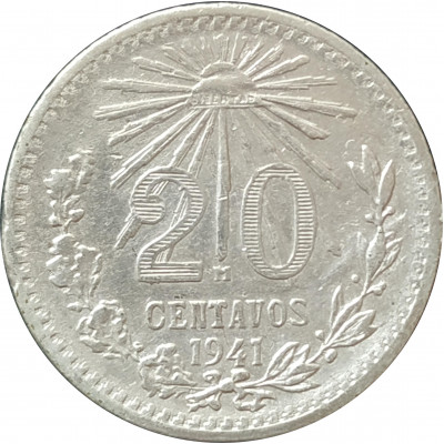 20 сентаво 1941 Мексика из оборота