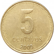 5 сентаво 2005 Аргентина из оборота