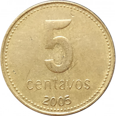 5 сентаво 2005 Аргентина из оборота 5 сентаво 2005 Аргентина из оборота