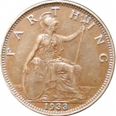 1 фартинг 1933 Великобритания из оборота