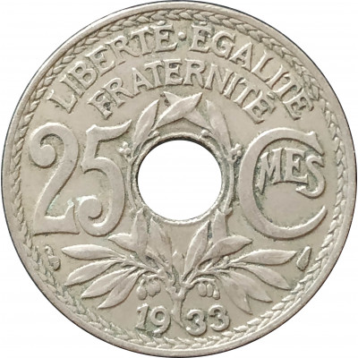 25 сантимов 1933 Франция из оборота 25 сантимов 1933 Франция из оборота