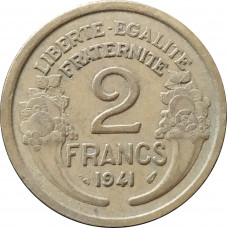 2 франка 1941 Франция из оборота
