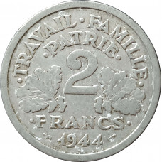2 франка 1944 Франция из оборота