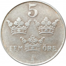 5 эре 1945 Швеция из оборота