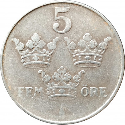 5 эре 1945 Швеция из оборота