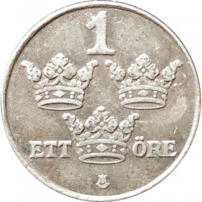 1 эре 1950 Швеция из оборота 1 эре 1950 Швеция из оборота