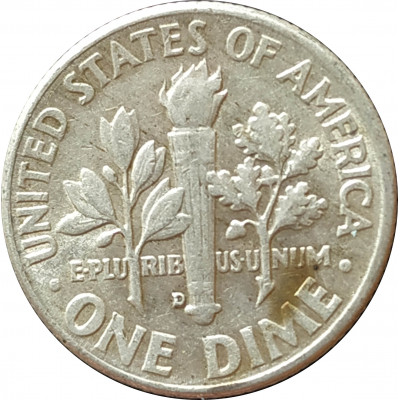 1 дайм 1962 США D из оборота 1 дайм 1962 США D из оборота