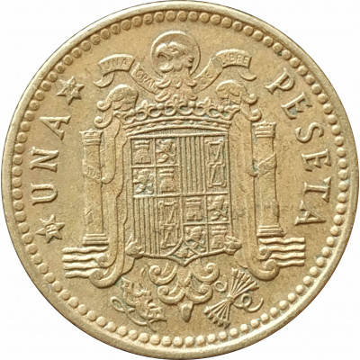 1 песета 1966 Испания 74 из оборота