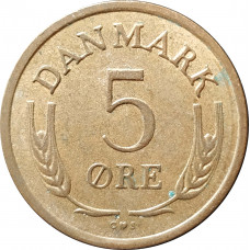 5 эре 1966 Дания из оборота