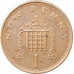 1 новый пенни 1971 Великобритания из оборота