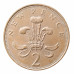 2 новых пенса 1971 Великобритания из оборота