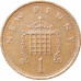 1 новый пенни 1973 Великобритания из оборота
