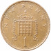 1 новый пенни 1976 Великобритания из оборота