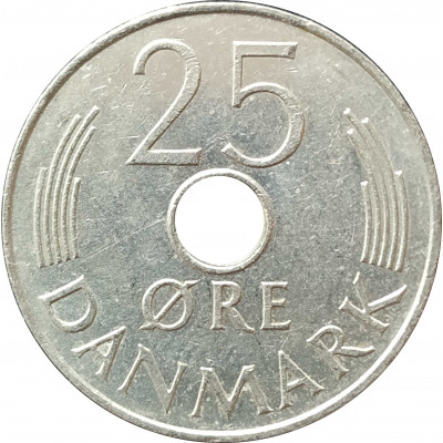 25 эре 1976 Дания из оборота 25 эре 1976 Дания из оборота