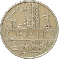 10 франков 1977 Франция из оборота