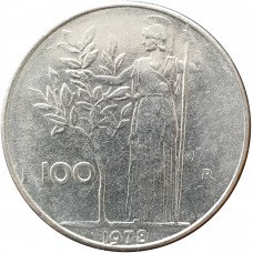 100 лир 1978 Италия из оборота