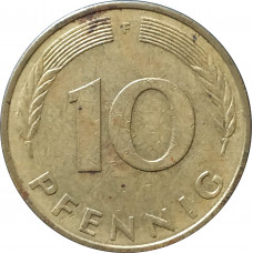 10 пфеннигов 1979 Германия F из оборота