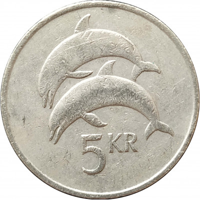 5 крон 1981 Исландия из оборота 5 крон 1981 Исландия из оборота