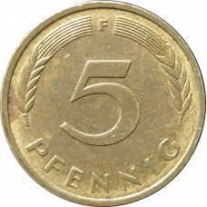 5 пфеннигов 1981 Германия F из оборота