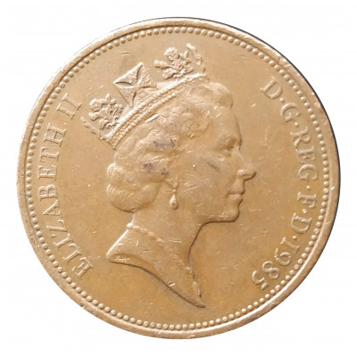 2 пенса 1985 Великобритания из оборота